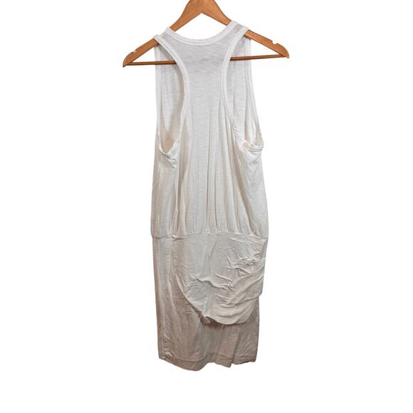 James Perse Women's White Ruched Tank Dress Size 4 - Picture 3 of 3